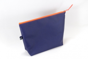 wasserdichte Persennningkosmetiktasche in dunkelblau mit blauer 5